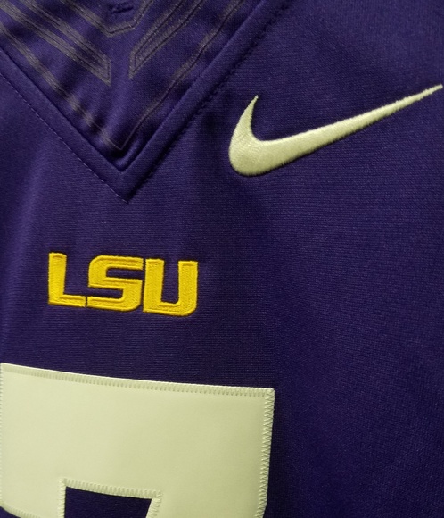Nike Limited Sewn LSU TIGERS Fournette Jersey